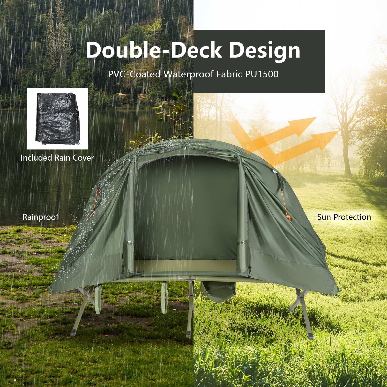 Cot Elevated Compact Tent Set