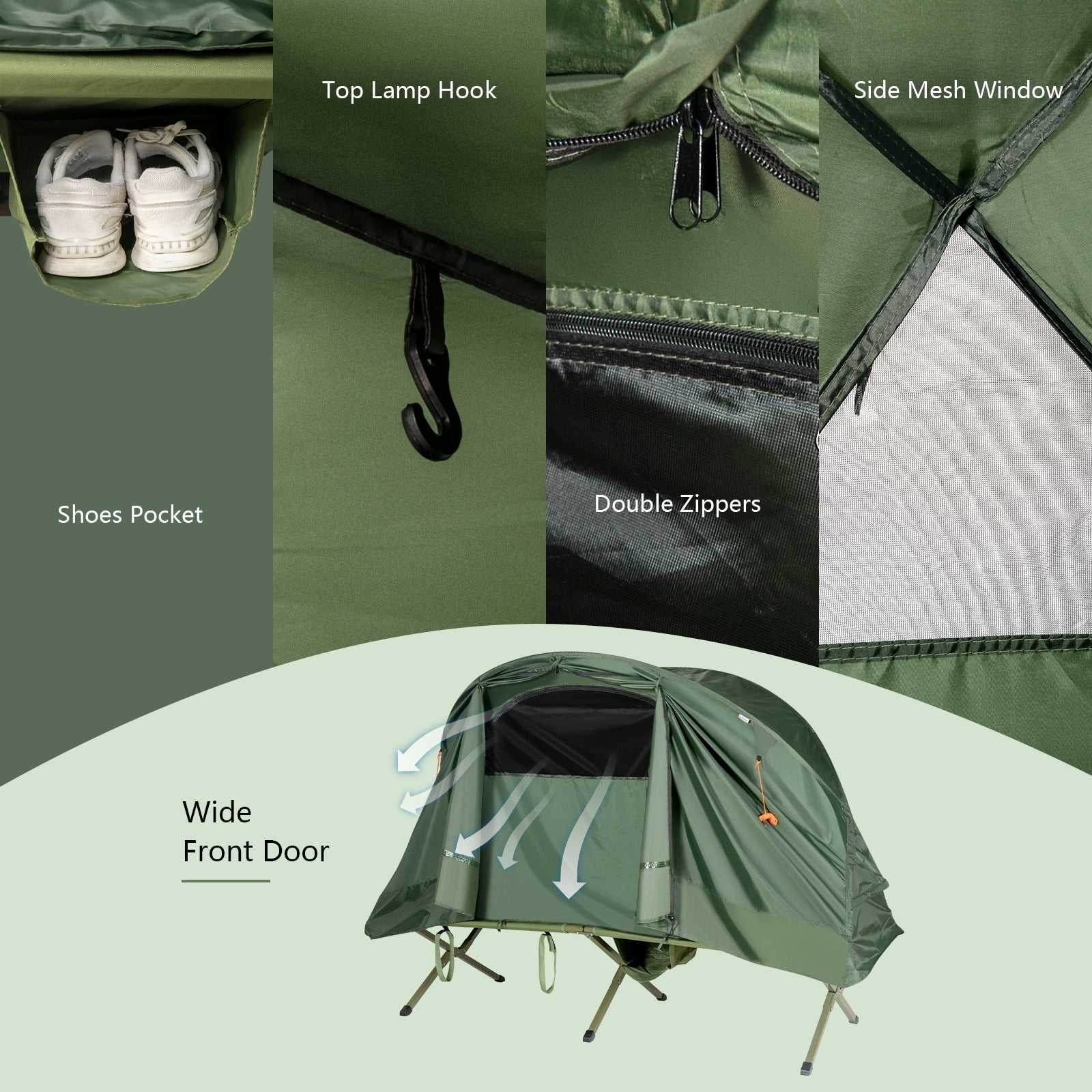 Cot Elevated Compact Tent Set