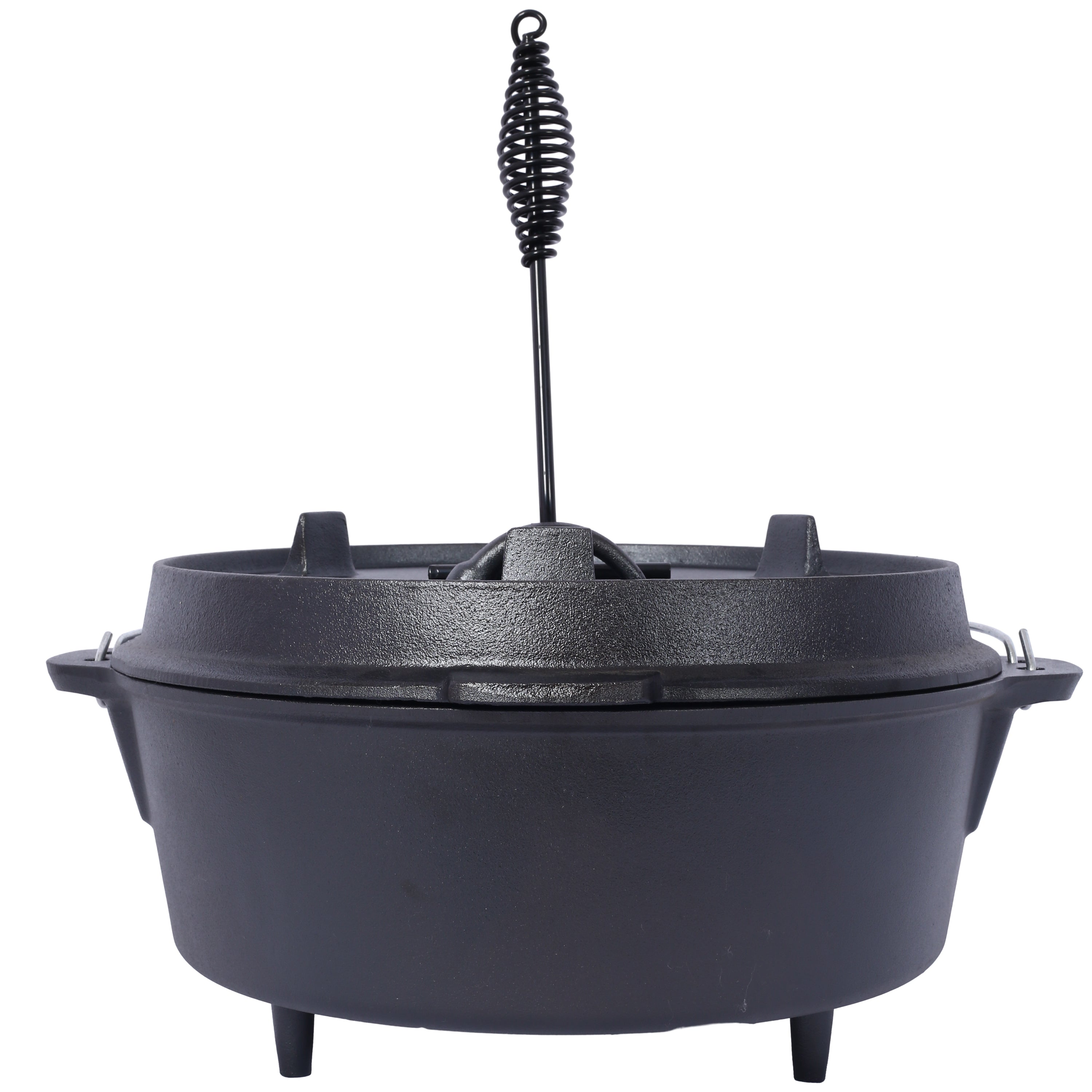 pre-Seasoned Cast Iron Dutch Oven With Skillet Lid 12 Quart