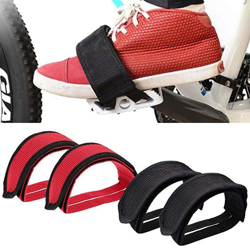 1pair Nylon Bicycle Pedal Straps Toe Clip Foot Strap Belt