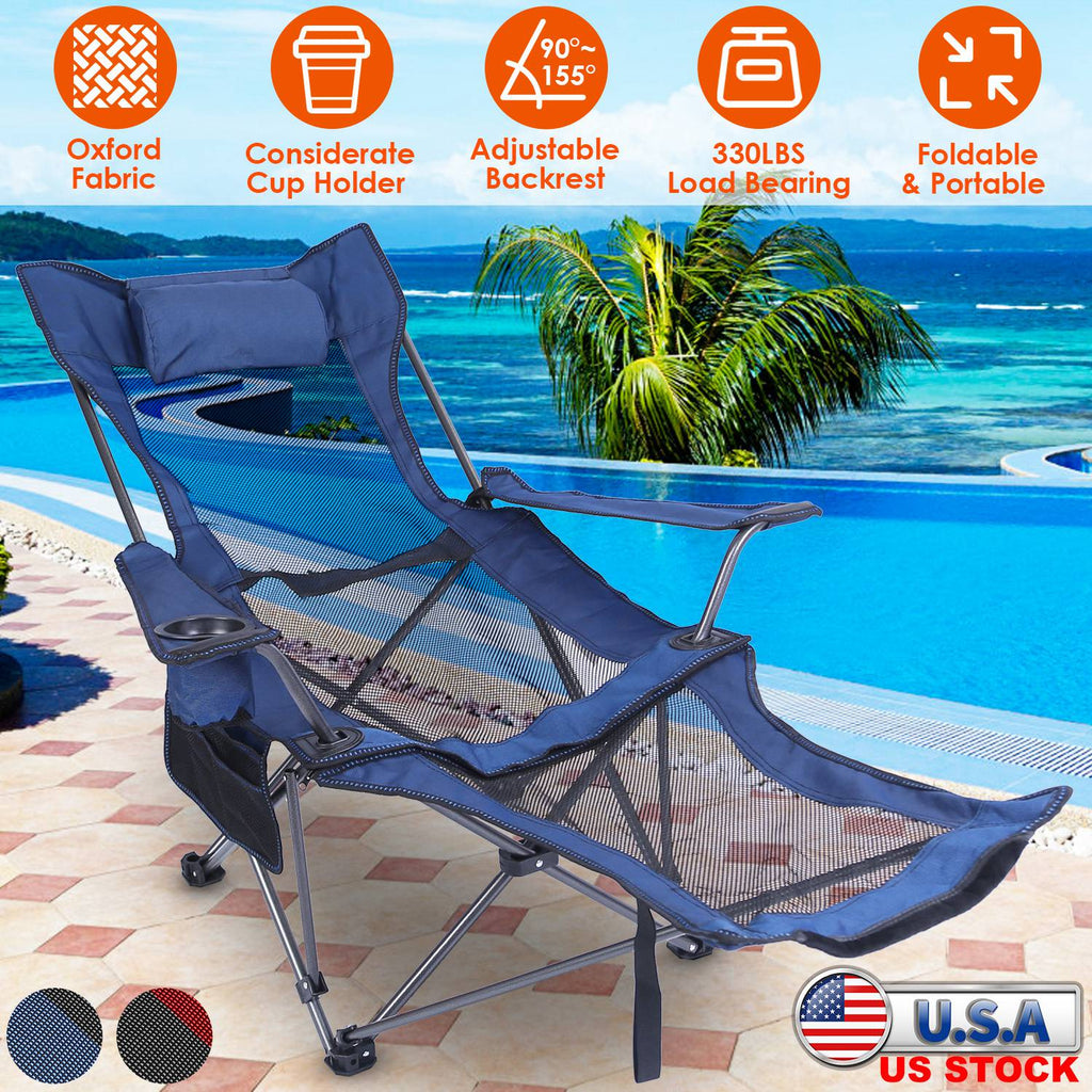 Foldable Camping Chair 330LBS Load