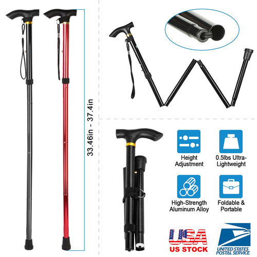 Adjustable Folding Travel Hiking Stick