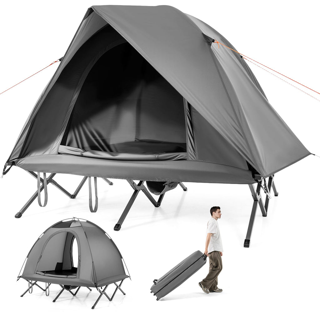 2-Person Camping Cot Tent Foldable Off-Ground