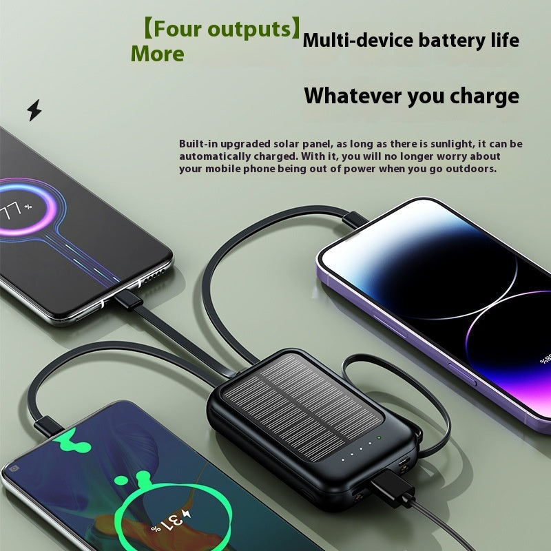 Solar Charging Unit With Cable