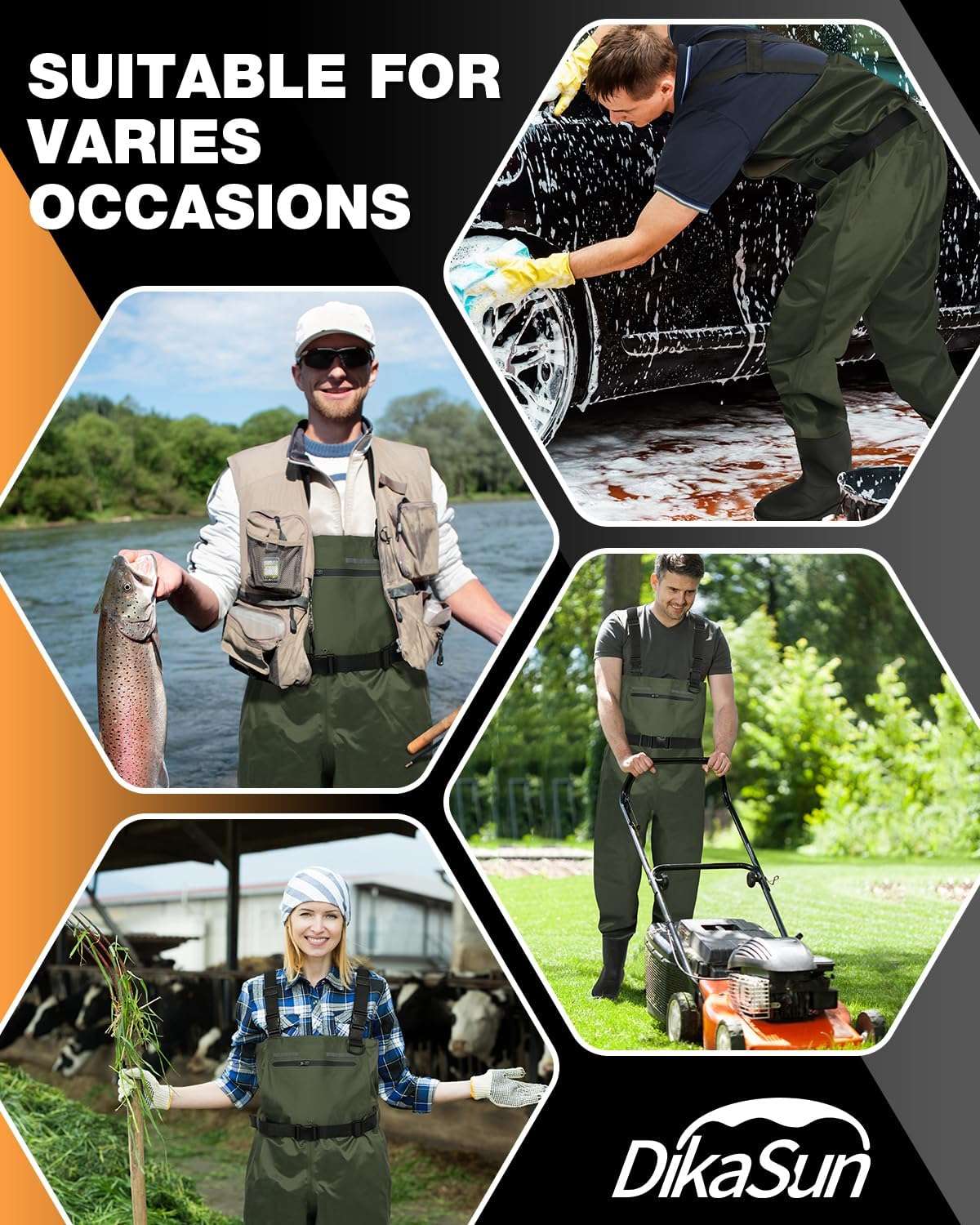 DikaSun Chest Waders with Boots