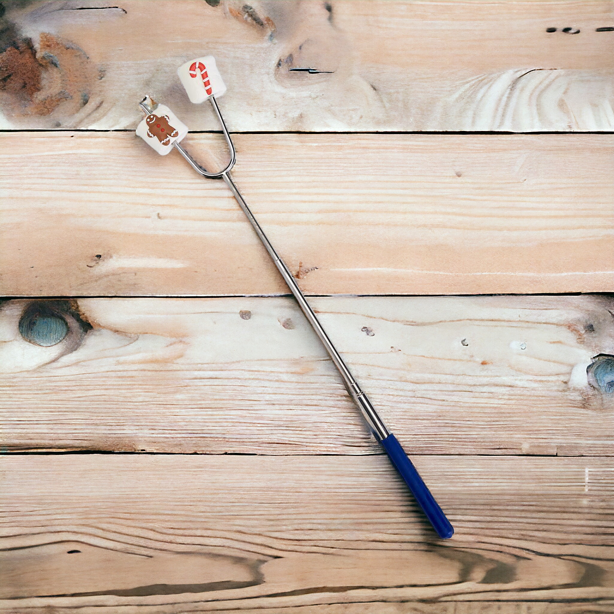 Extendable Roasting Stick Telescopic Campfire Skewer Up To 35in