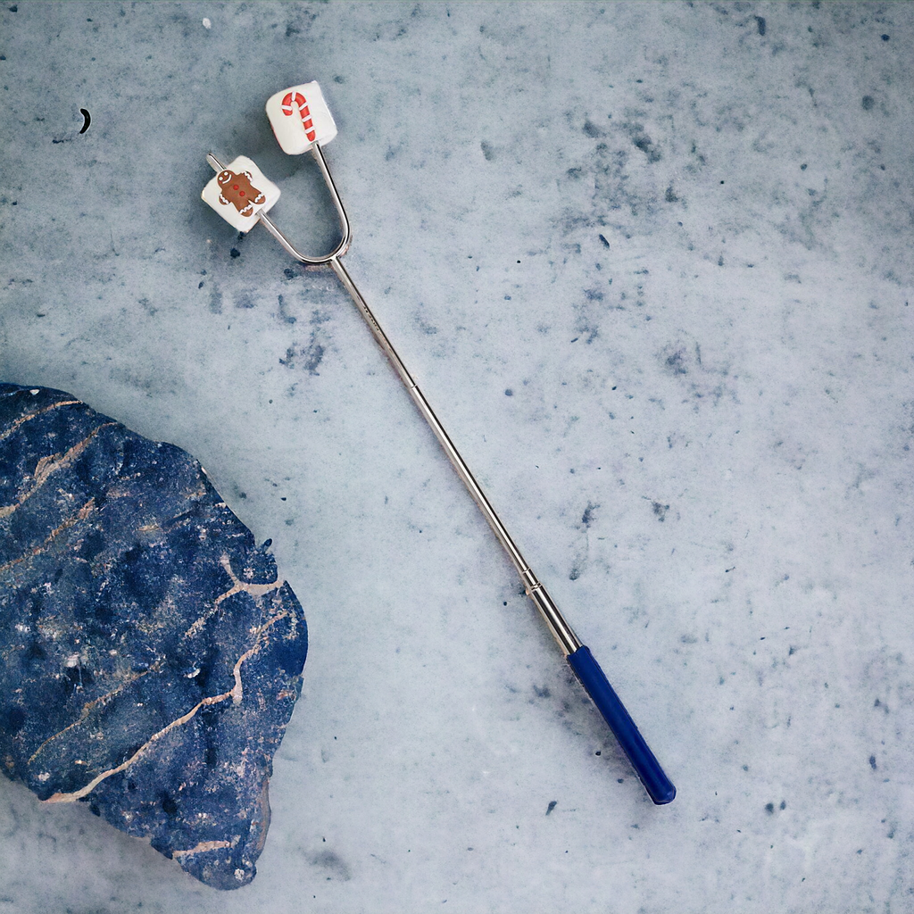 Extendable Roasting Stick Telescopic Campfire Skewer Up To 35in