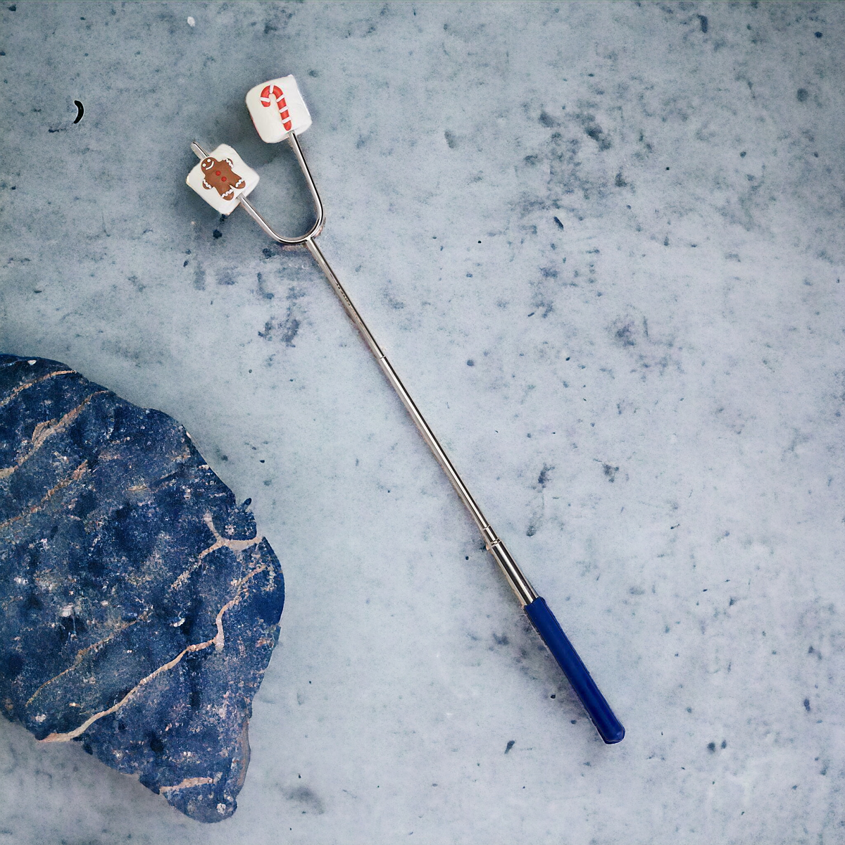 Extendable Roasting Stick Telescopic Campfire Skewer Up To 35in