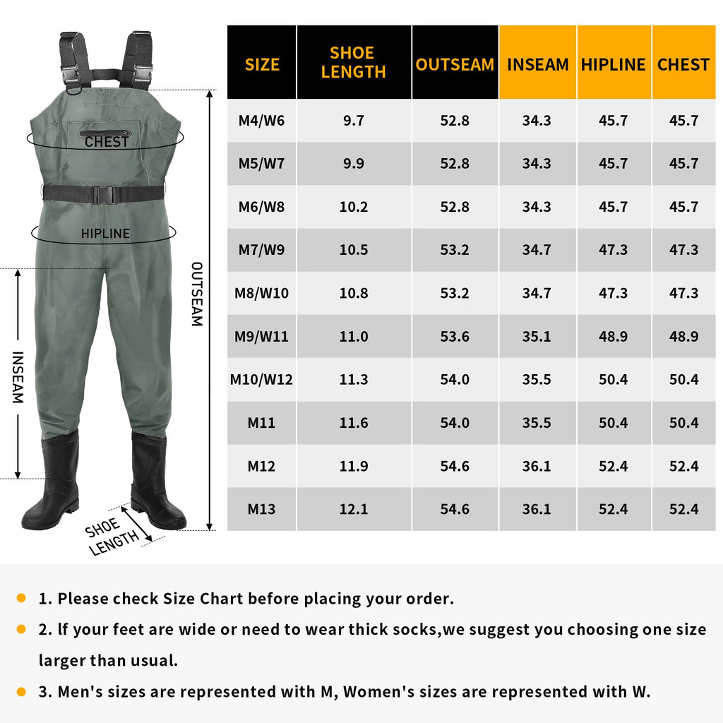 DikaSun Chest Waders with Boots
