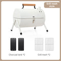 Outdoor portable double-sided barbecue stove