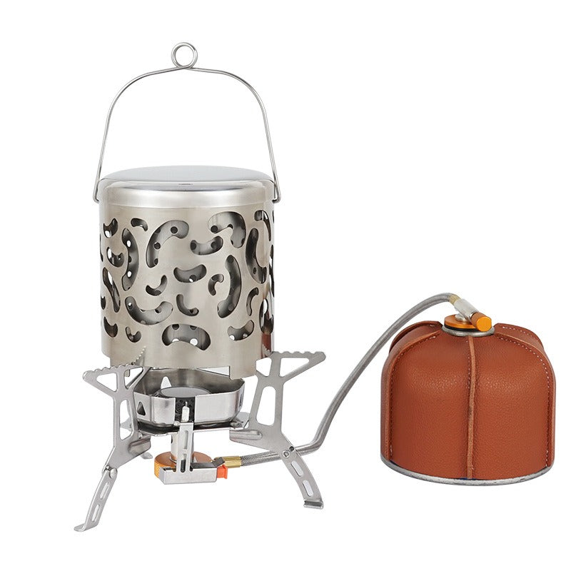 Outdoor mini stainless steel heating stove