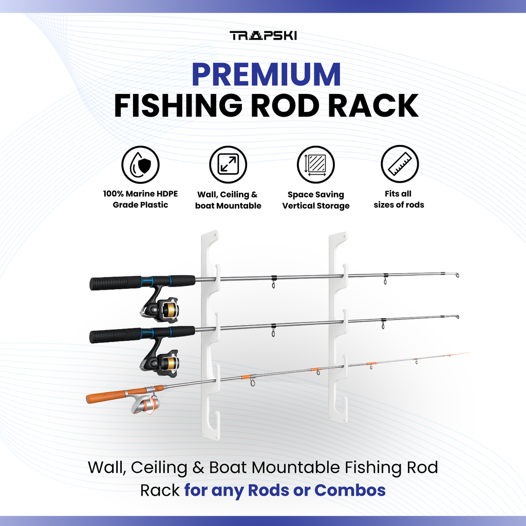 Fishing Rod Rack | Wall or Ceiling Mounted