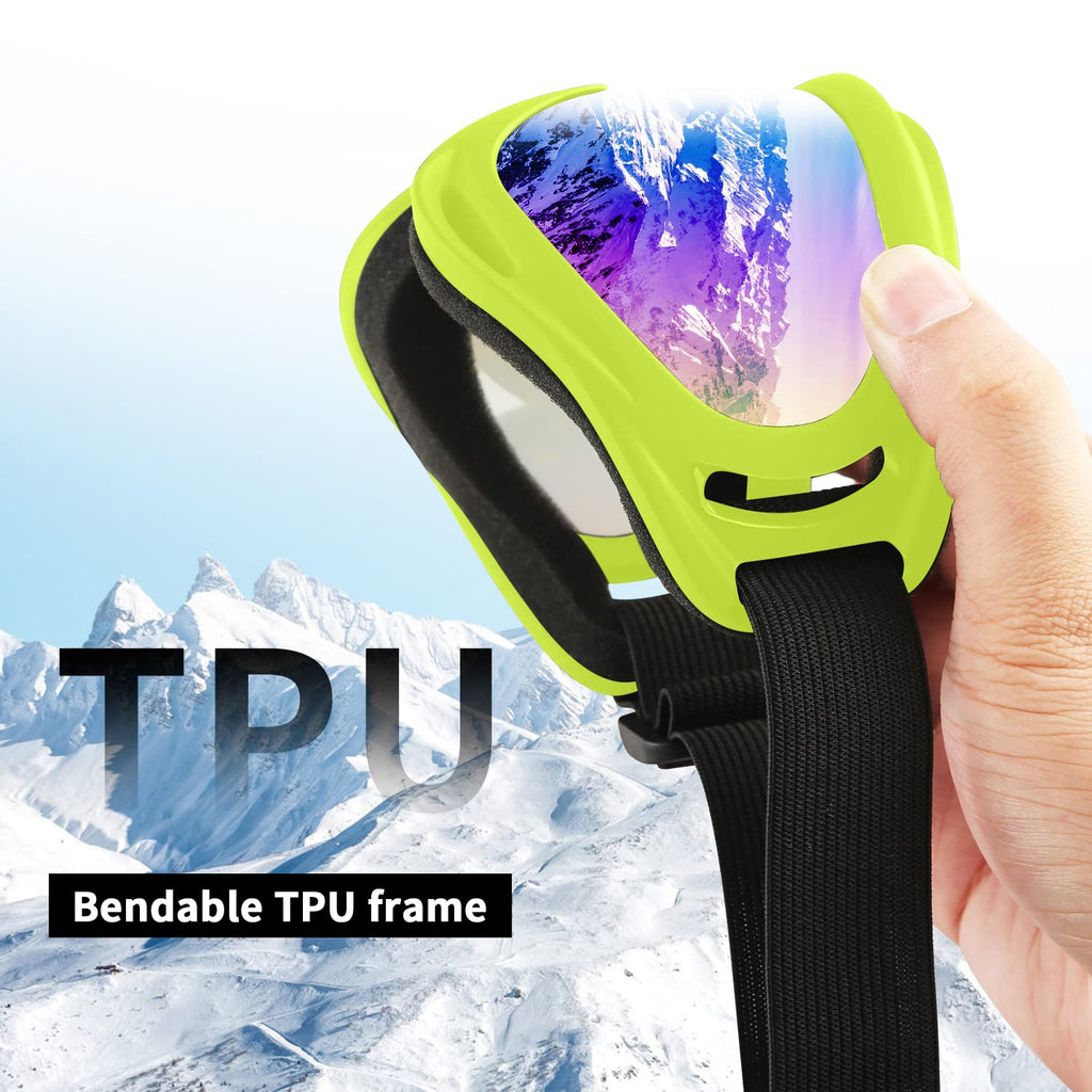 COOLOO Ski Goggles, 2 Pack Snow Goggles