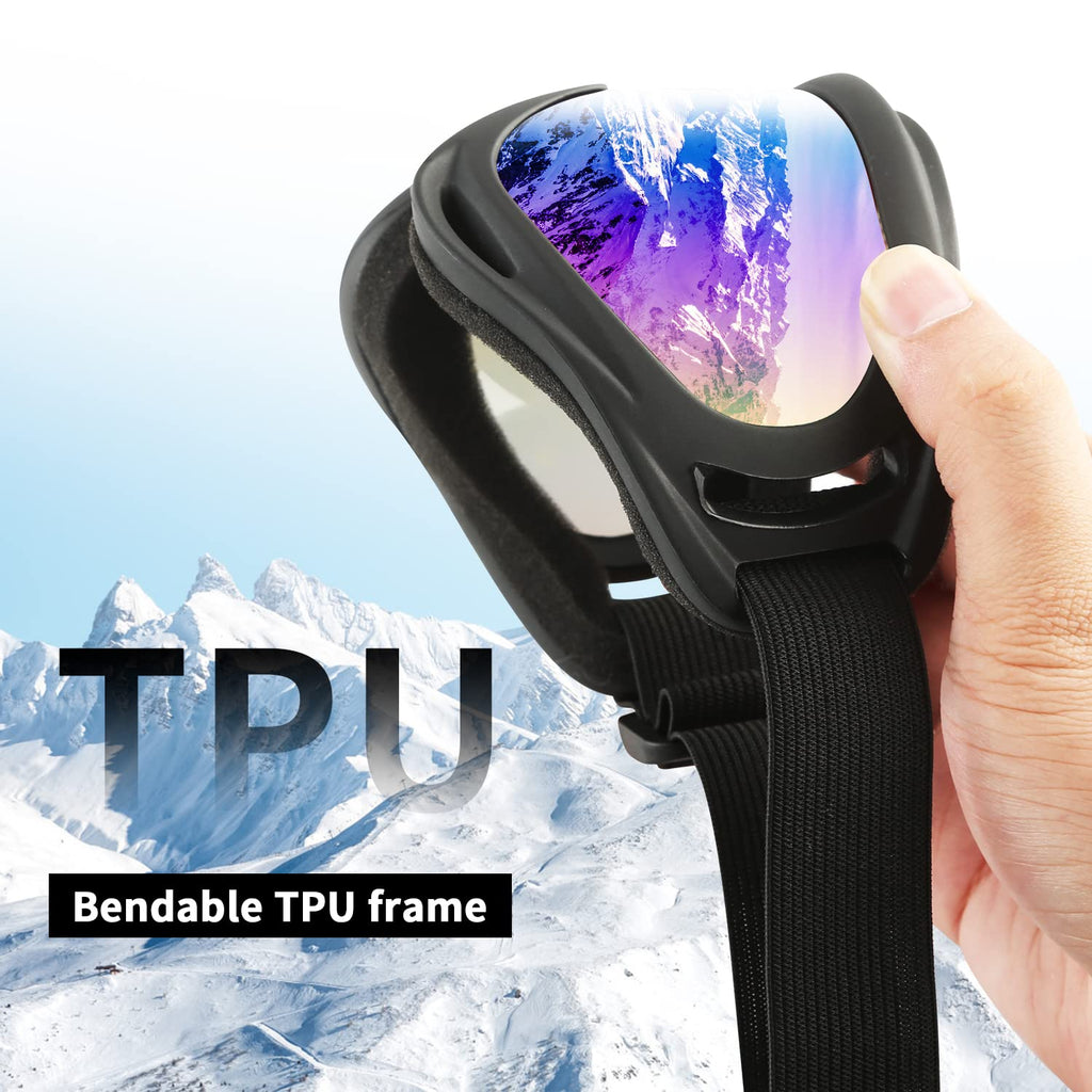 COOLOO Ski Goggles, 2 Pack Snow Goggles