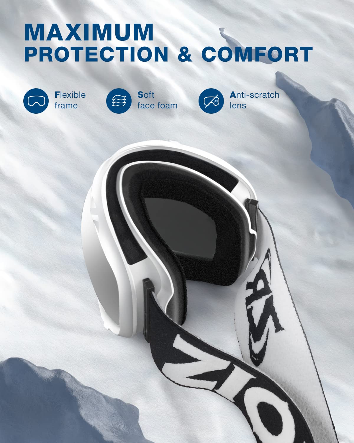 ZIONOR Lagopus Ski Snowboard Goggles