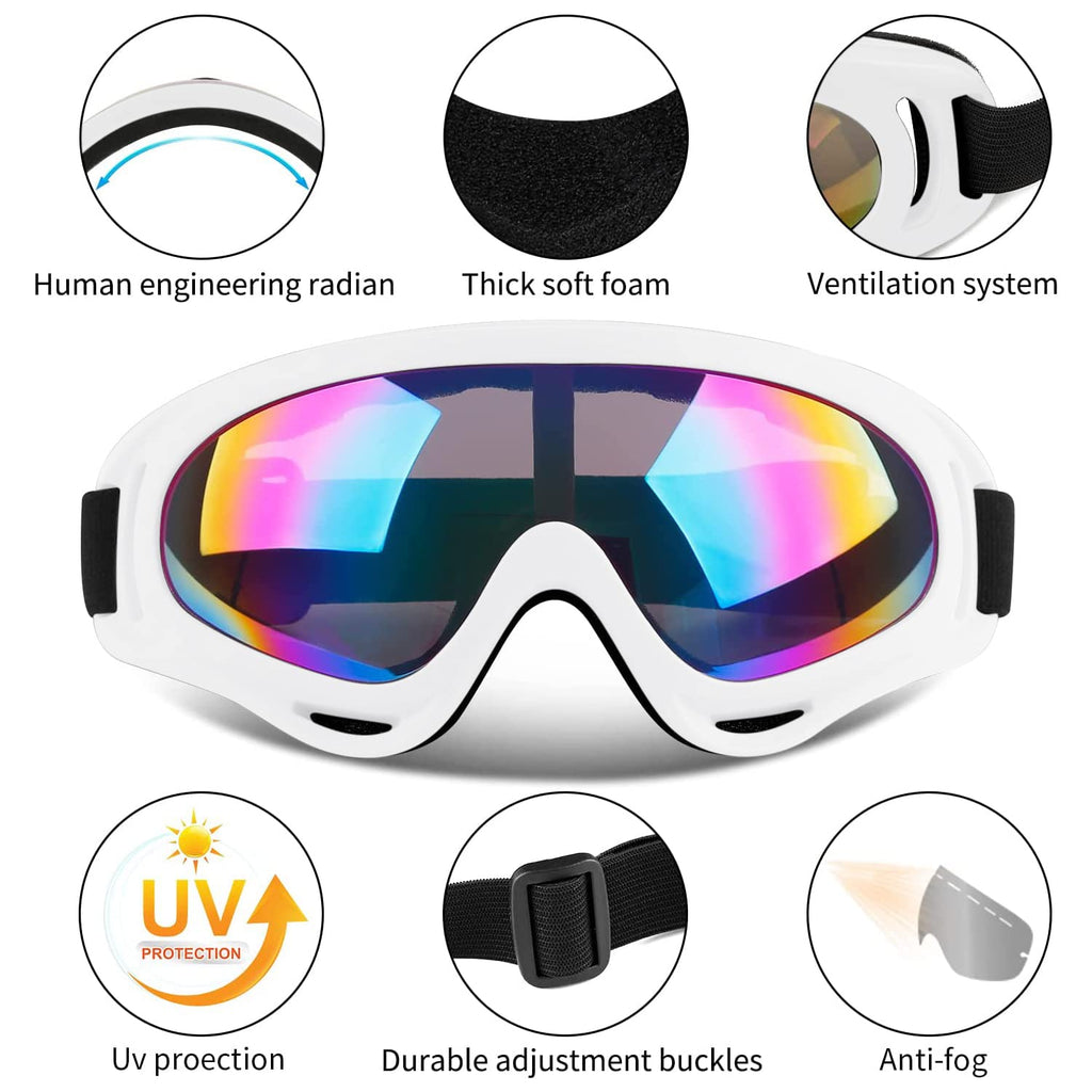 COOLOO Ski Goggles, 2 Pack Snow Goggles