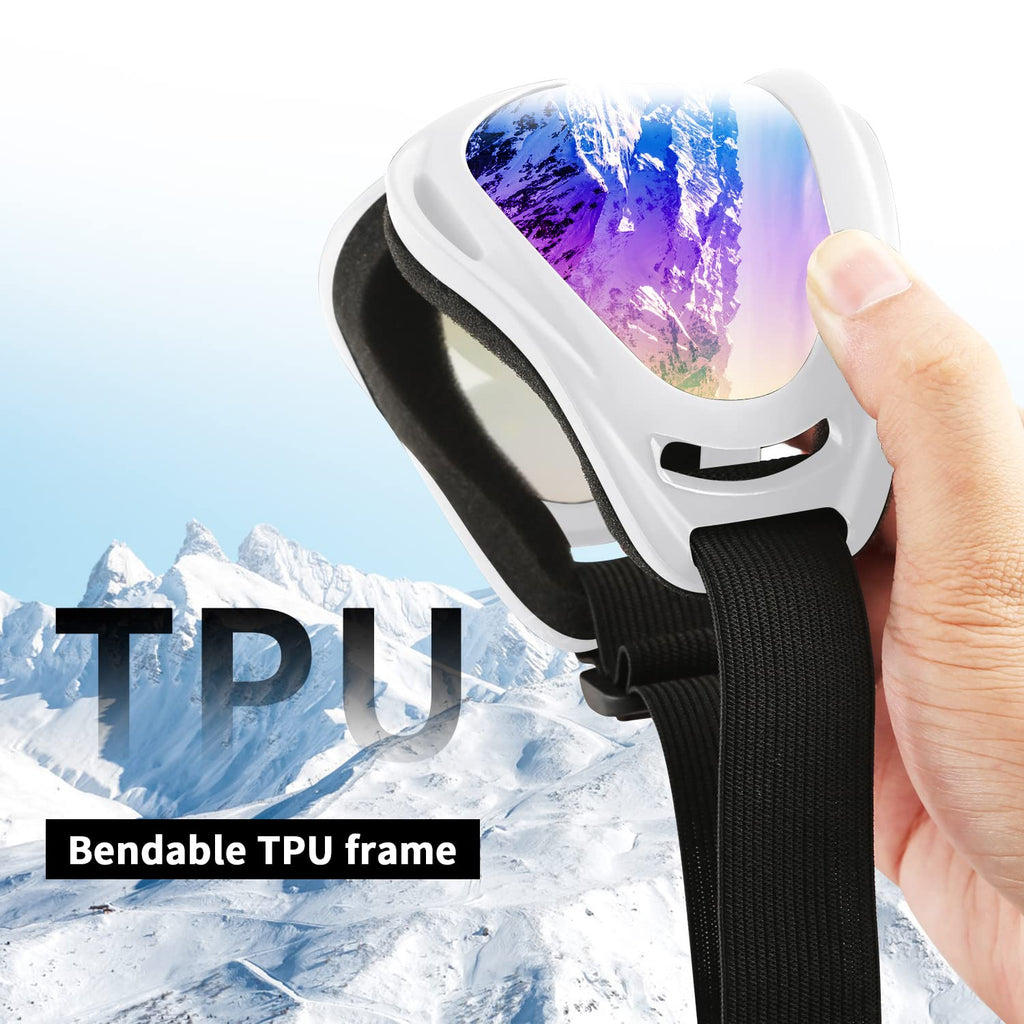 COOLOO Ski Goggles, 2 Pack Snow Goggles