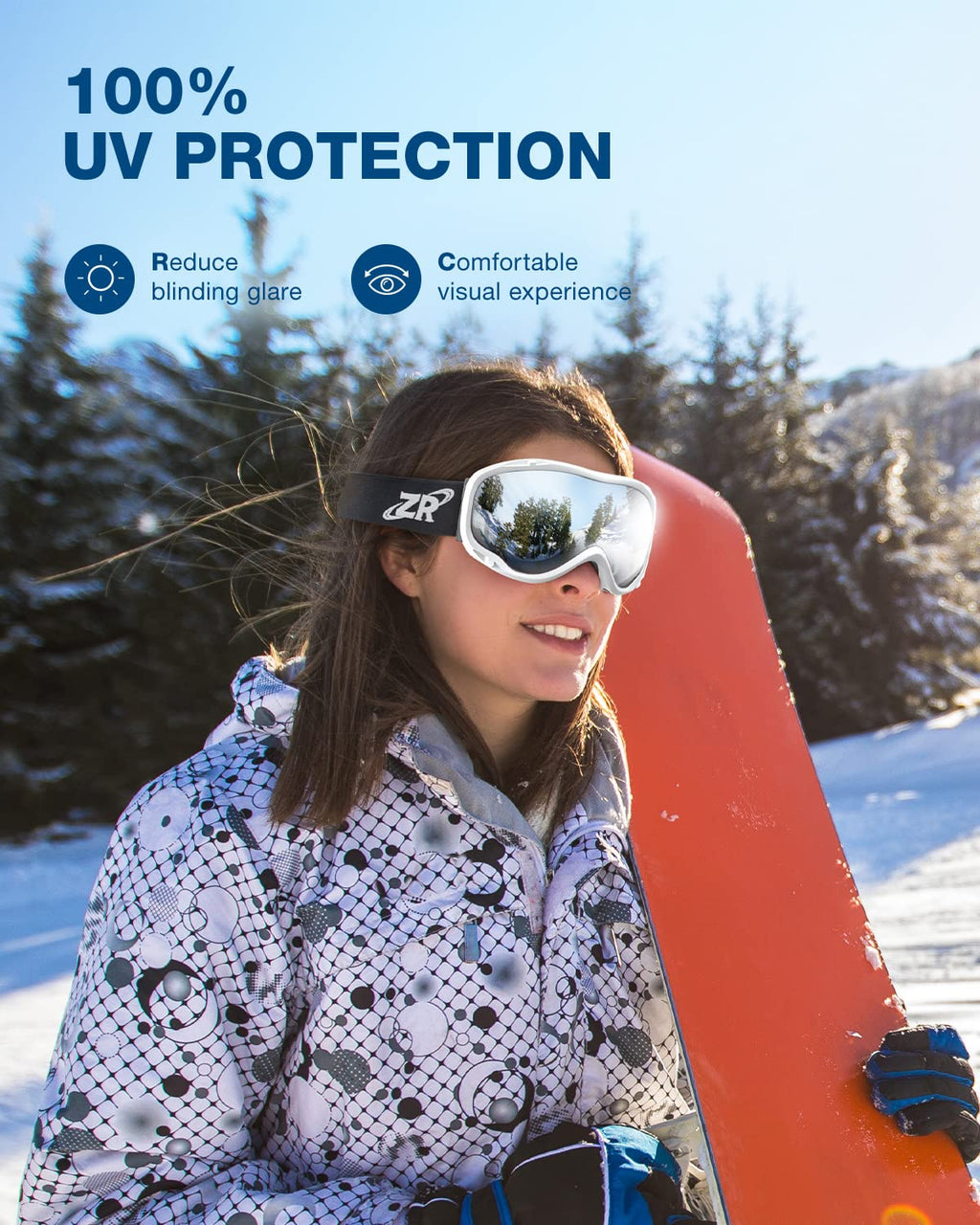 ZIONOR Lagopus Ski Snowboard Goggles