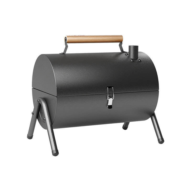 Outdoor portable double-sided barbecue stove