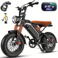 749W 27.9MPH All-Terrain Electric Mountain Bike For Adults -16" Heavy-Duty Alloy Steel Frame
