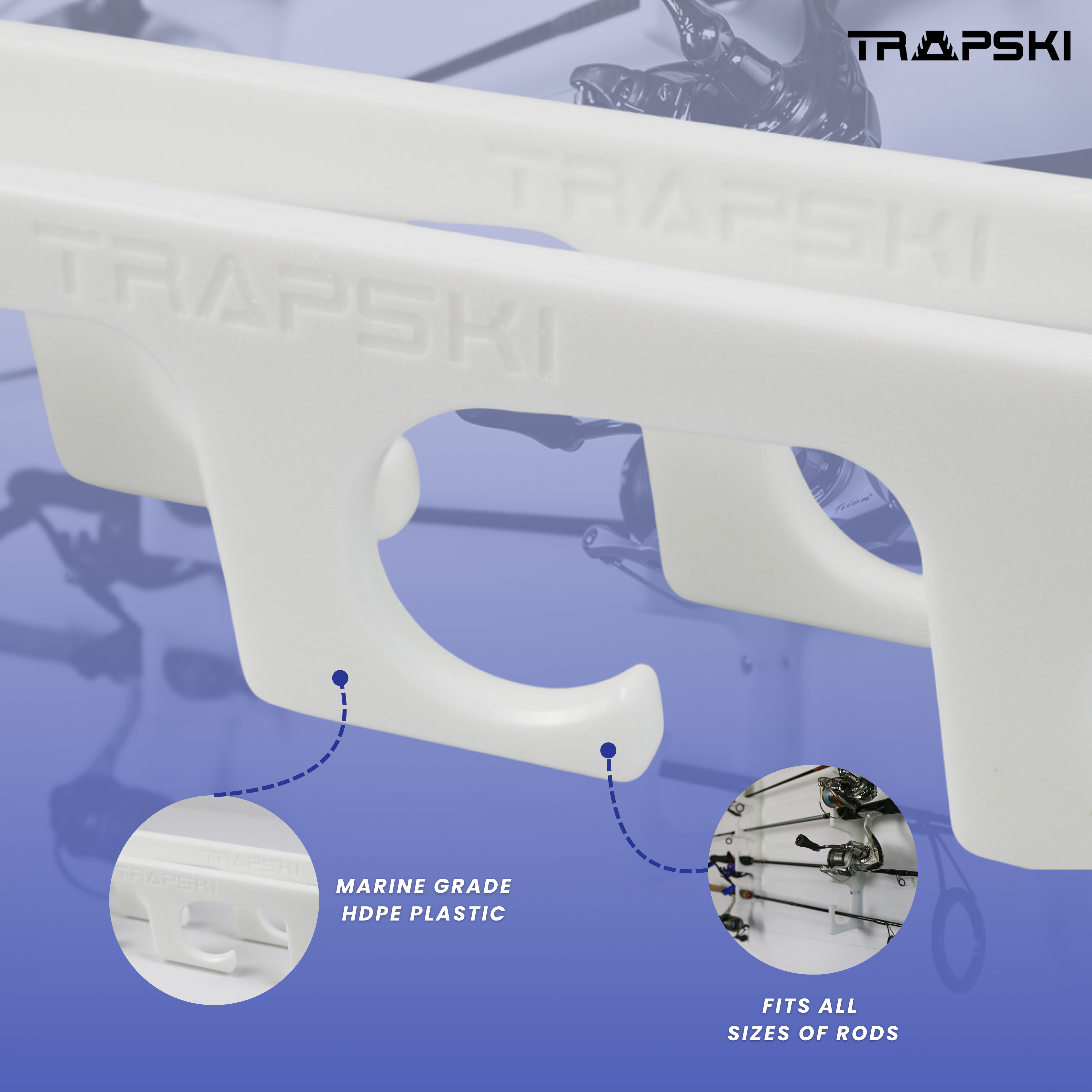Fishing Rod Rack | Wall or Ceiling Mounted