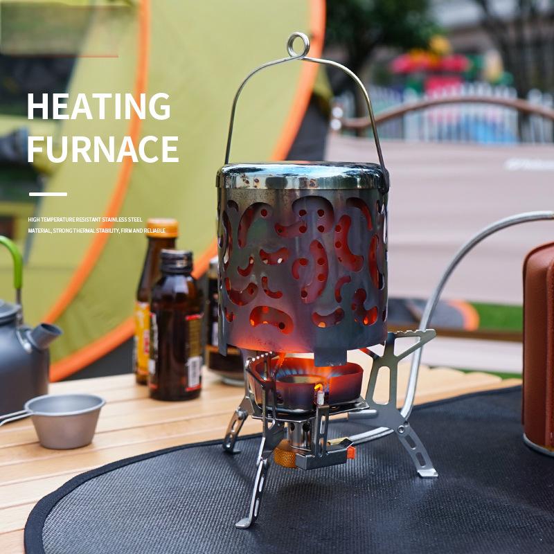 Outdoor mini stainless steel heating stove
