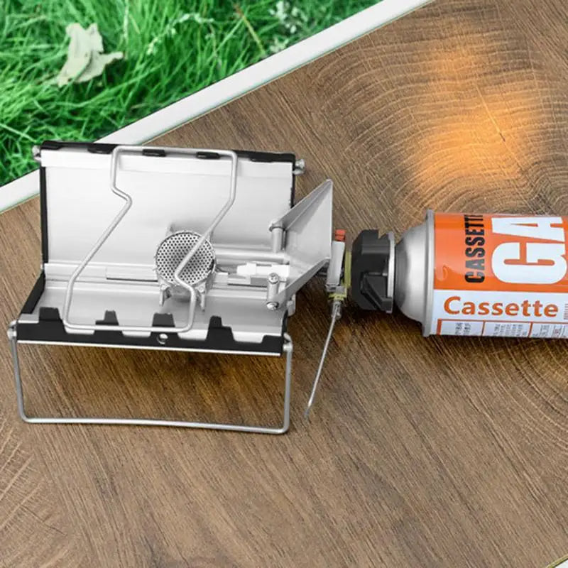 Portable Folding Mini Cassette Stove Windproof 2600W Camping Gas Stove