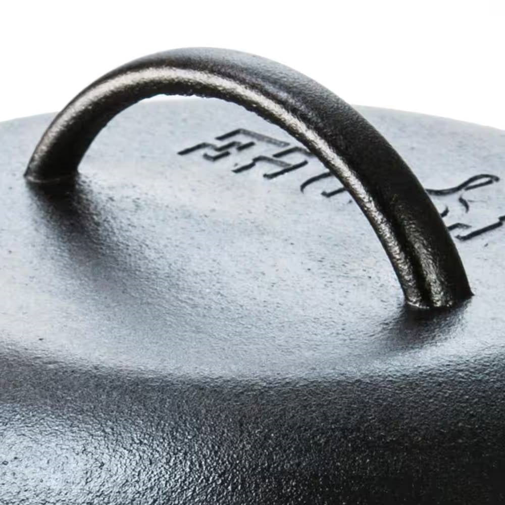 5-Quart Black Cast Iron Dutch Oven with Lid