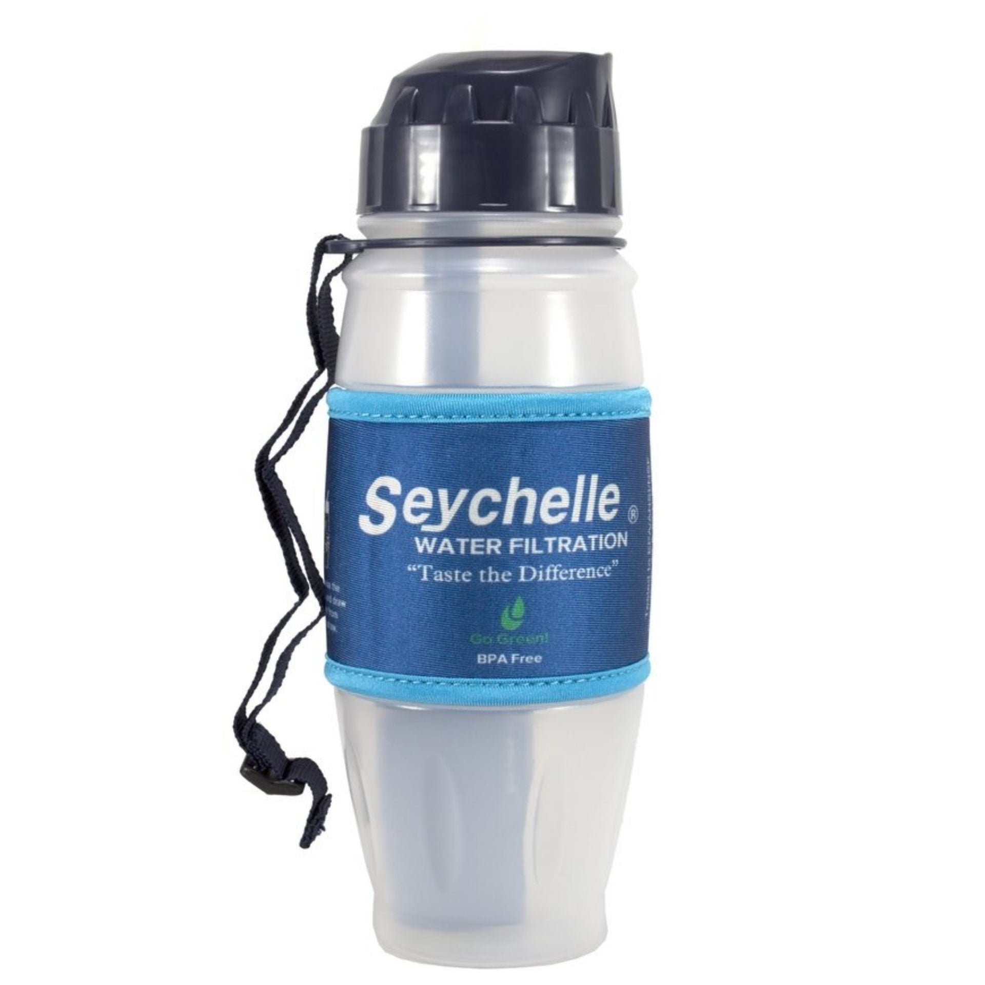 Seychelle 28oz Water Filter Bottle | 100-Gallon Purification Filter