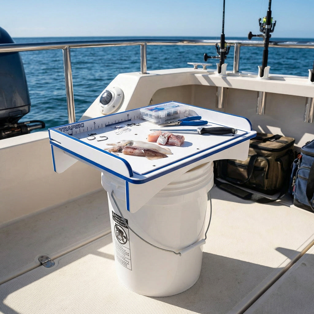 Premium Rod Mount 18" or 33" Raised Fillet Table – 3-in-1 Bait & Fish Station