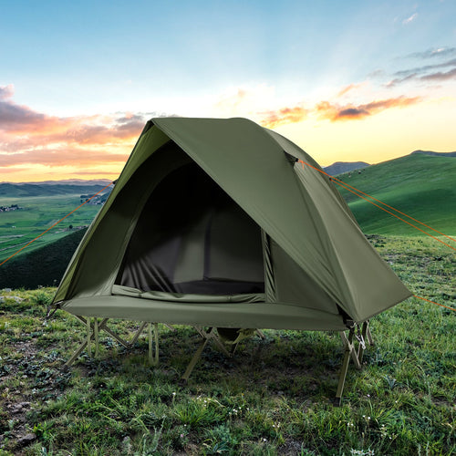 2-Person Camping Cot Tent Foldable Off-Ground