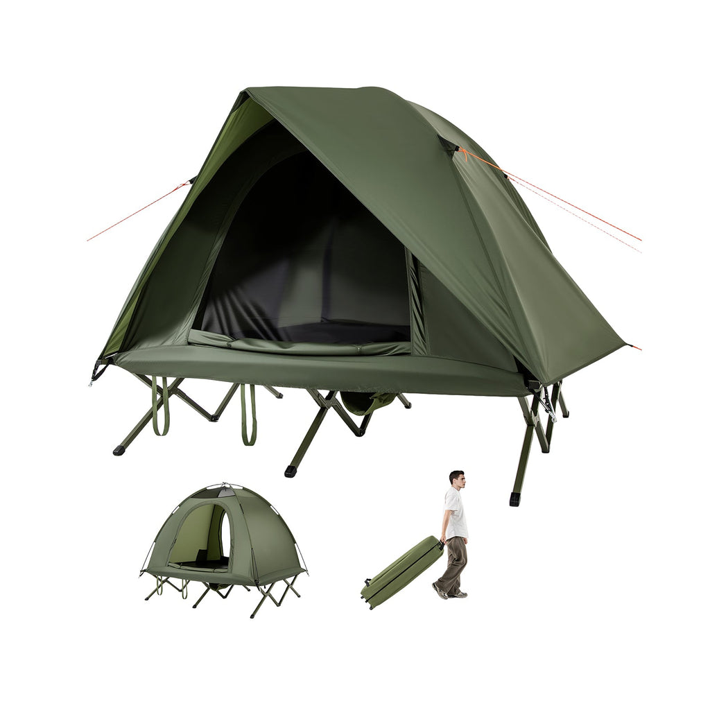 2-Person Camping Cot Tent Foldable Off-Ground