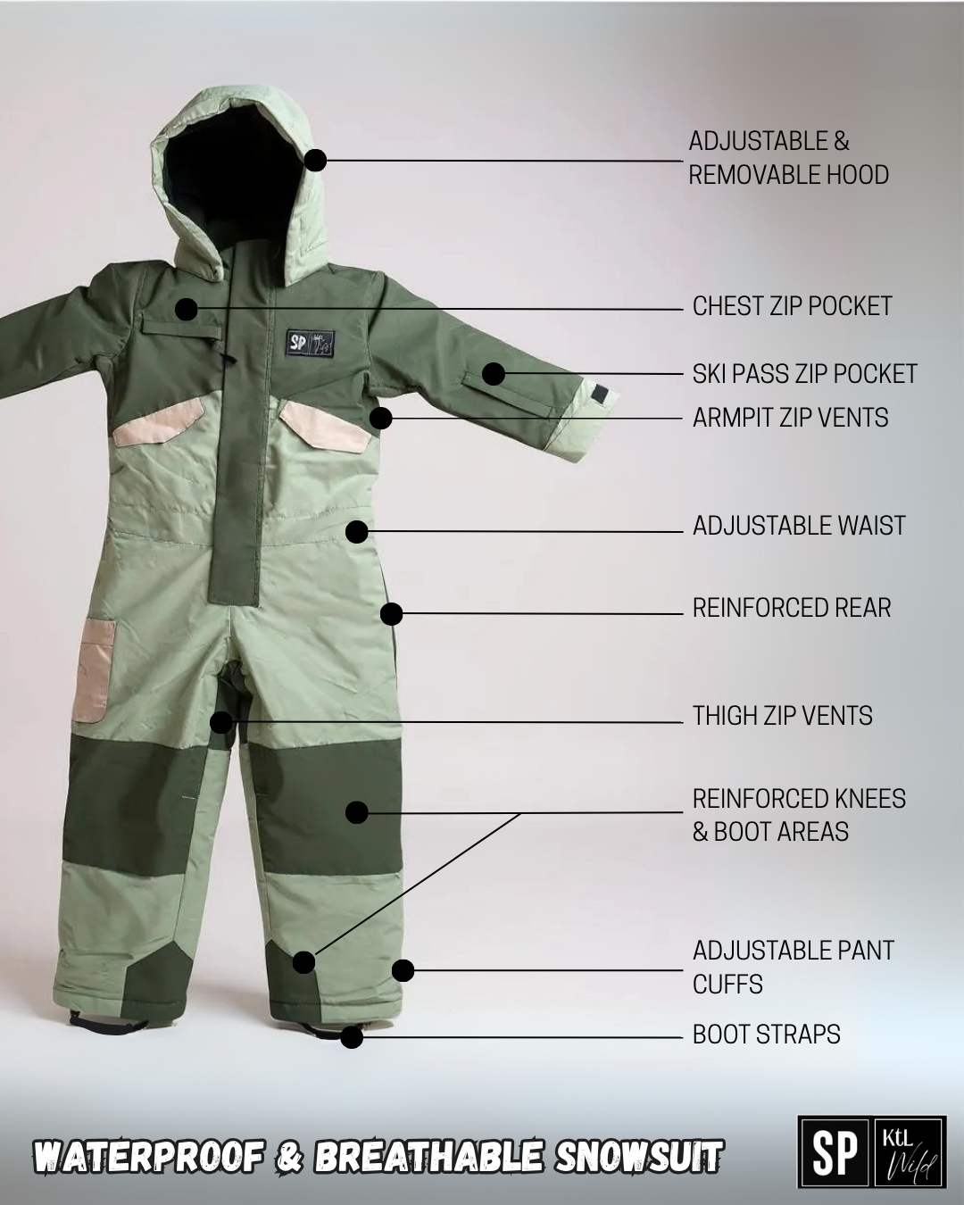 Green Dreams Waterproof Snowsuit Toddler