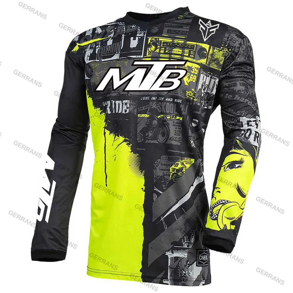 MTB Jerseys  Mountain Bike MTB Shirts Offroad Long sleeve