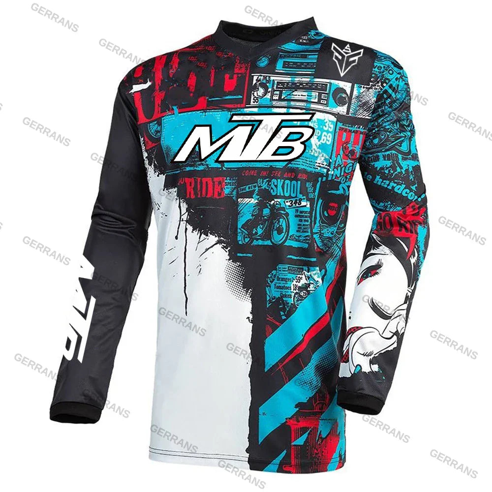 MTB Jerseys  Mountain Bike MTB Shirts Offroad Long sleeve