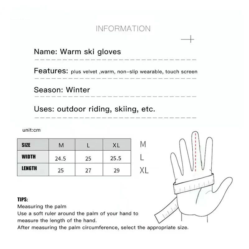 Men Women Winter Tactics Outdoors Camouflage d Ski Gloves