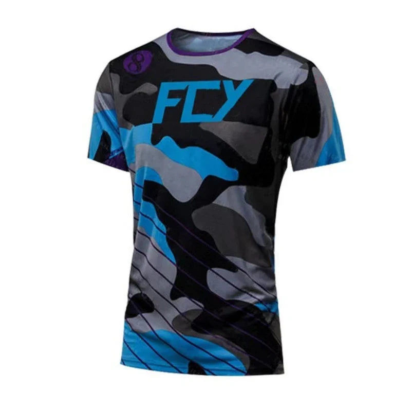 Mountain Bike Downhill Jerseys MTB Bike Shirts Short Sleeves