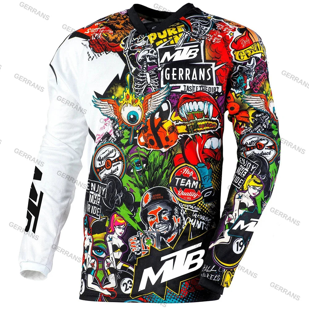 MTB Jerseys  Mountain Bike MTB Shirts Offroad Long sleeve