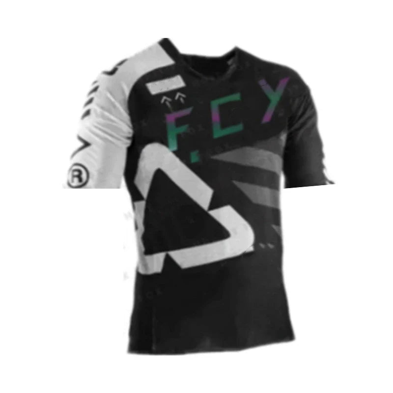 Mountain Bike Downhill Jerseys MTB Bike Shirts Short Sleeves