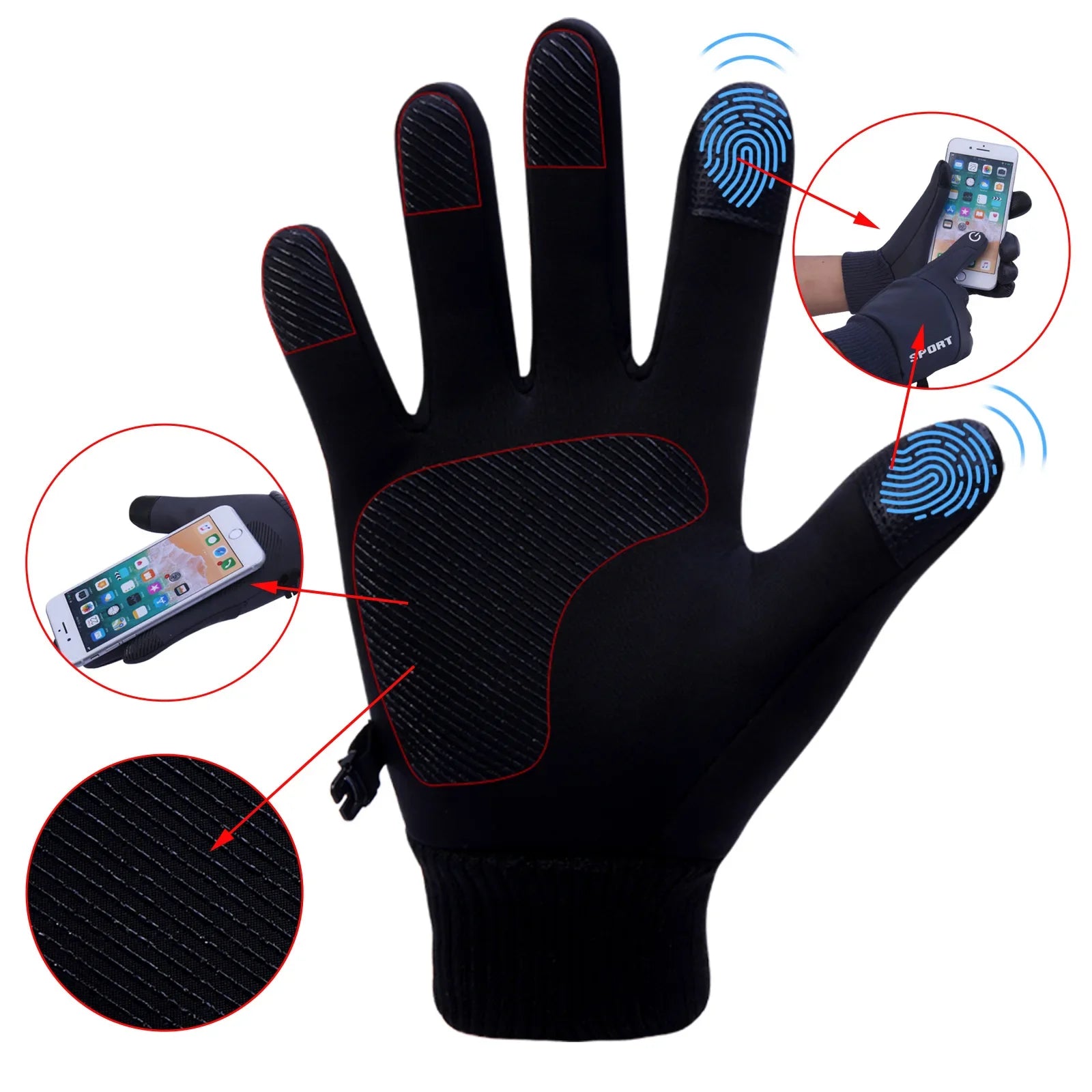 Winter Touch Screen Gloves for Men & Women