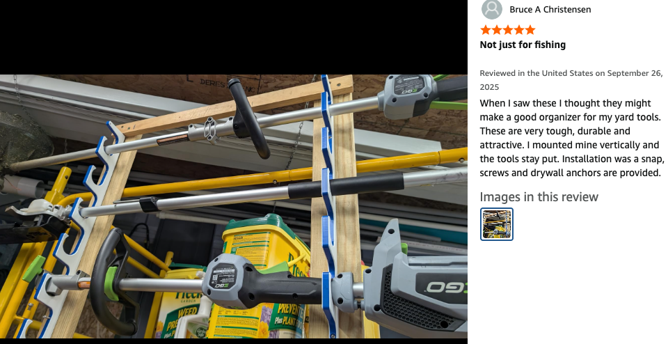 Premium Fishing Rod Racks | Wall or Ceiling or Boat Mounted