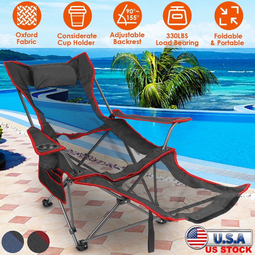 Foldable Camping Chair 330LBS Load