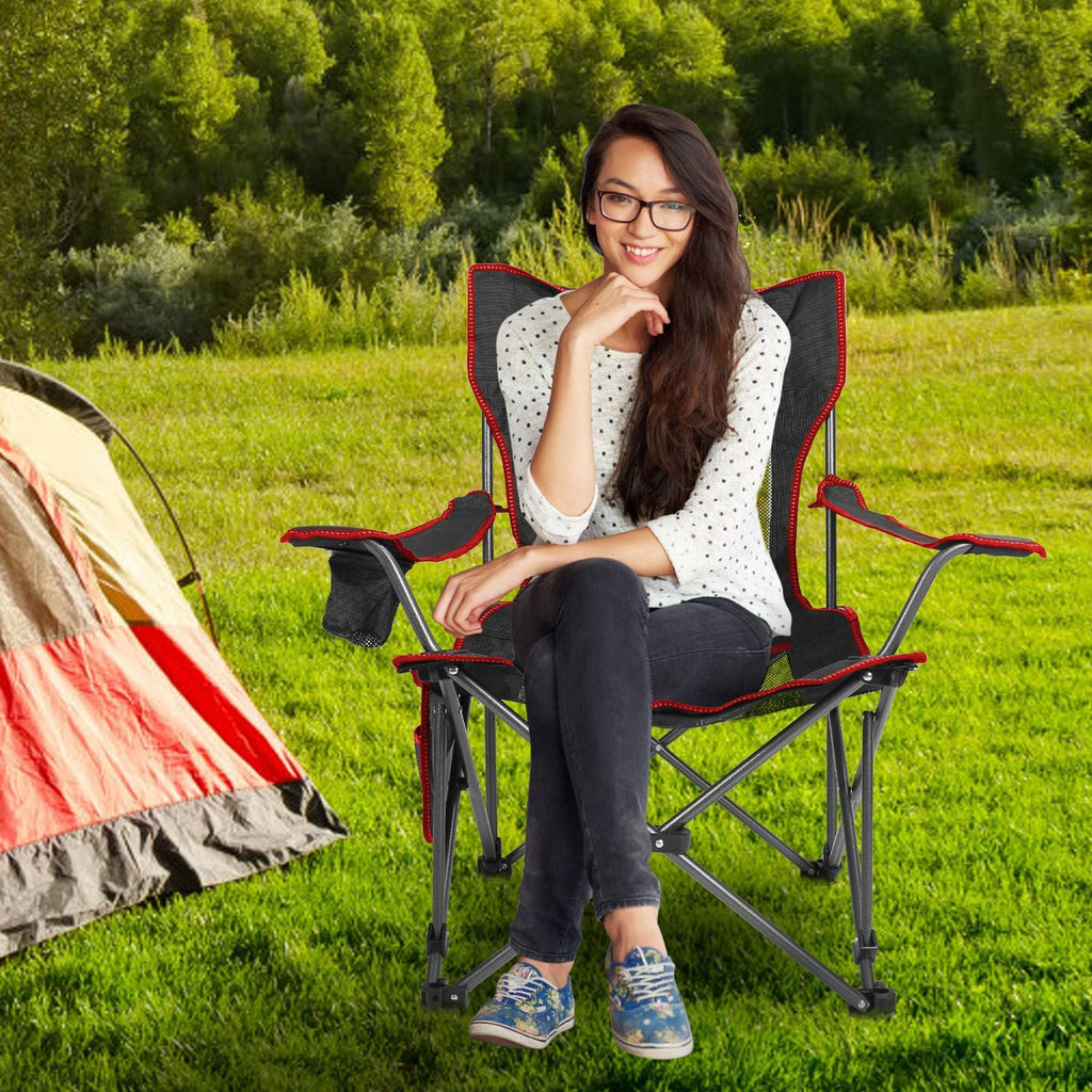 Foldable Camping Chair 330LBS Load