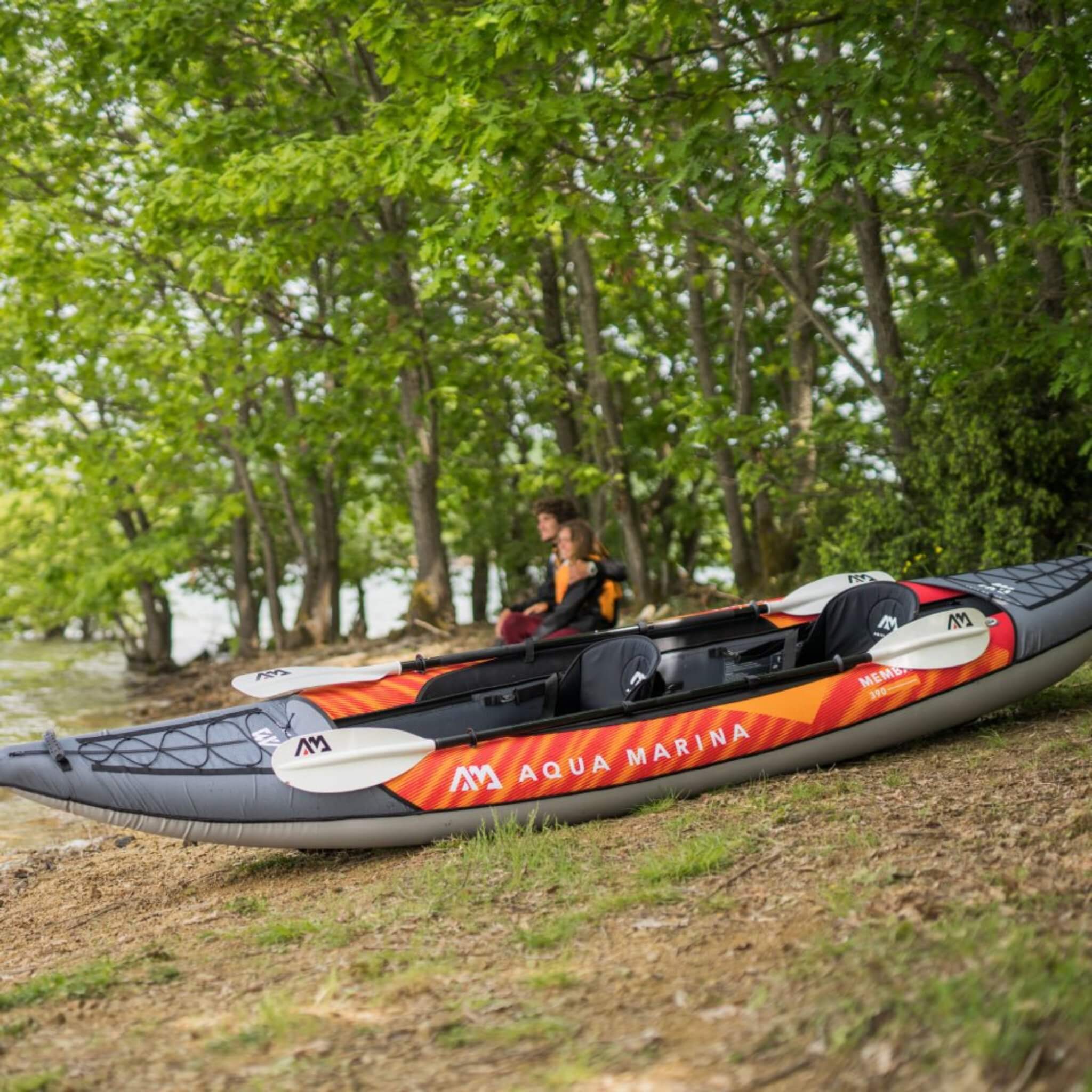 Aqua Marina Memba 390 Premium 12FT 2-Person Touring Kayak With DWF Deck And Paddles