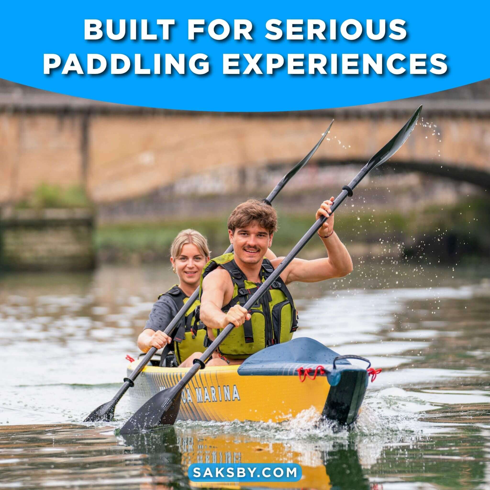 Aqua Marina Tomahawk AIR-K 440 14FT 2-Person High-Pressure Speed Inflatable Kayak