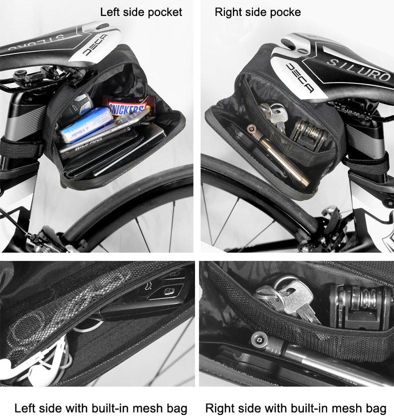 Bicycle Bag Rainproof Road Bike Bag 1.2L Large Capacity
