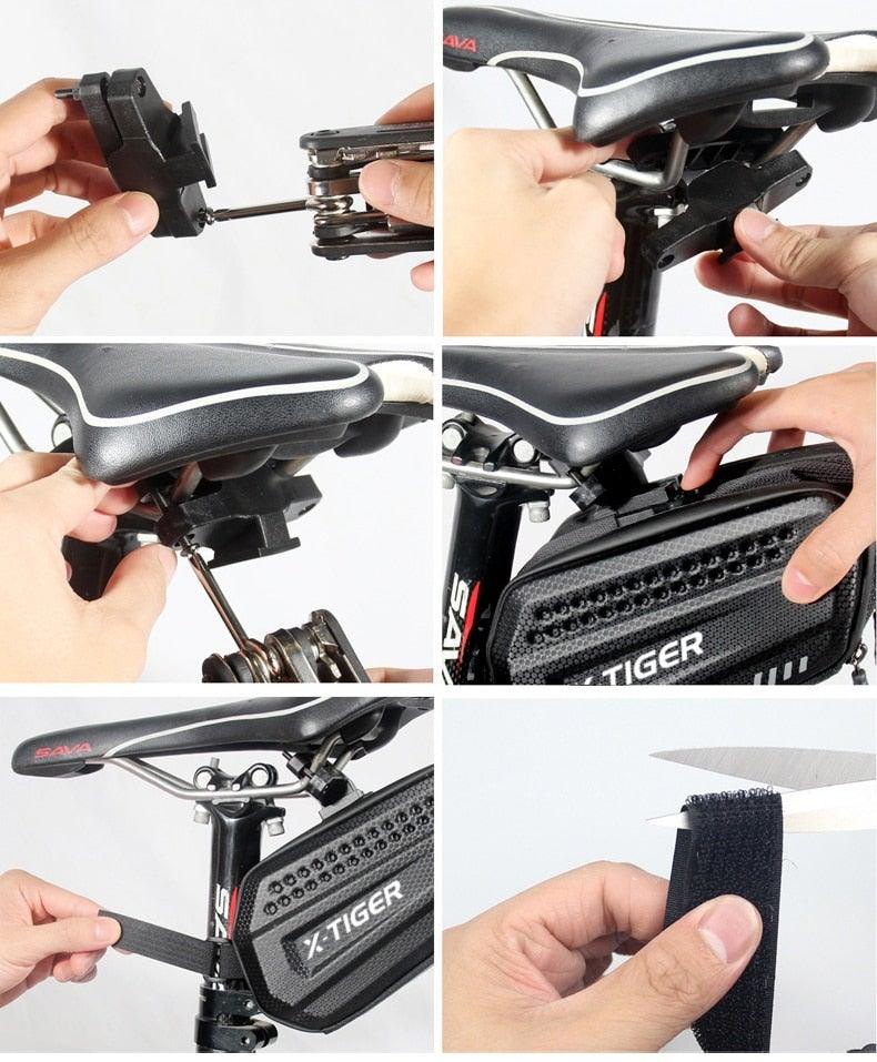 Bicycle Bag Rainproof Road Bike Bag 1.2L Large Capacity