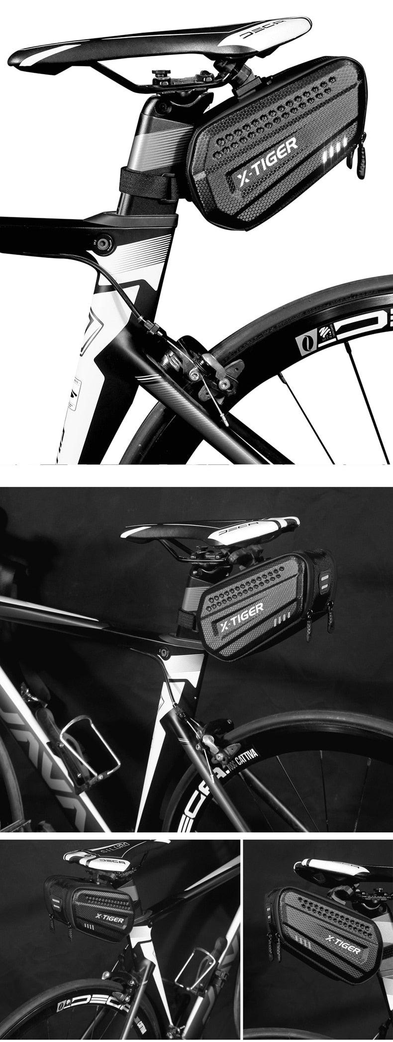 Bicycle Bag Rainproof Road Bike Bag 1.2L Large Capacity
