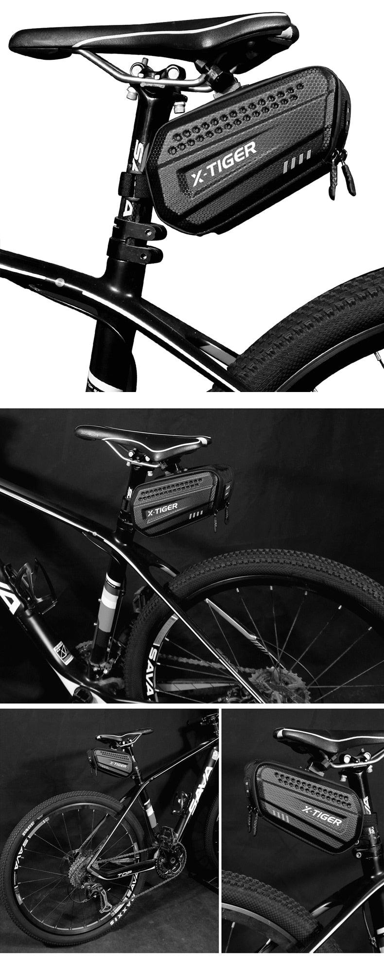 Bicycle Bag Rainproof Road Bike Bag 1.2L Large Capacity