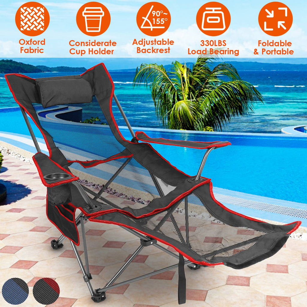 Foldable Camping Chair 330LBS Load
